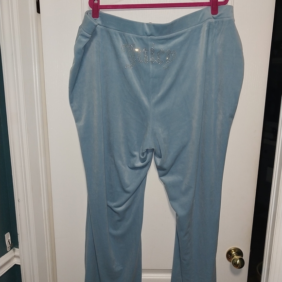 Forever 21 X Juicy Couture Pale Blue Velour Tracksuit- NWOT Size 4x - Picture 7 of 9